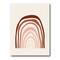 Designart - Terracotta Minimalist Boho Rainbow I - Modern Canvas Wall Art Print